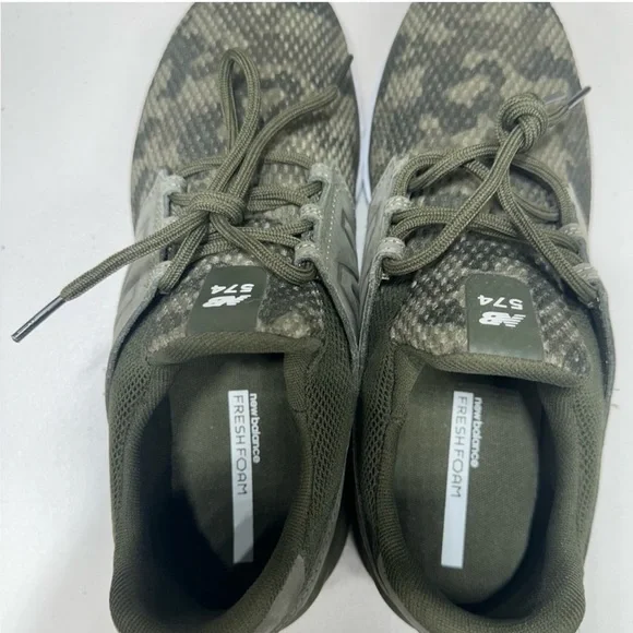 New Balance 574 Sport Camo Green Fresh Foam Sneakers Men’s 8.5 Women’s 10 - Picture 4 of 5